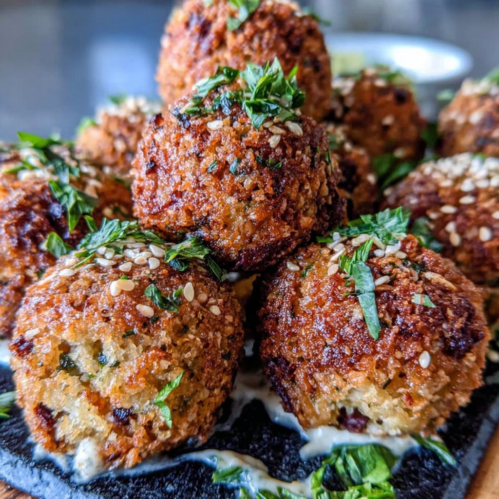 Crispy Baked Falafel