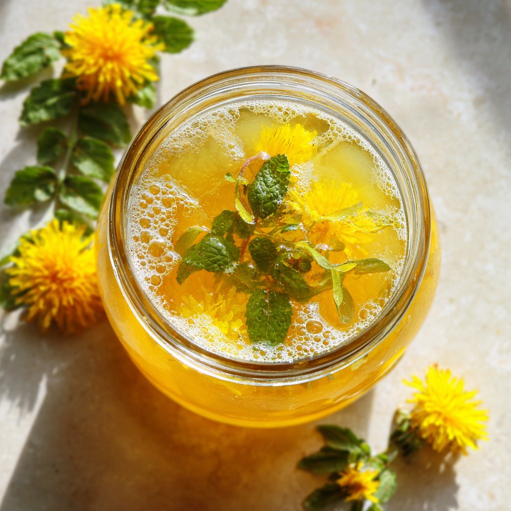 Sweet and Tangy Dandelion Brew
