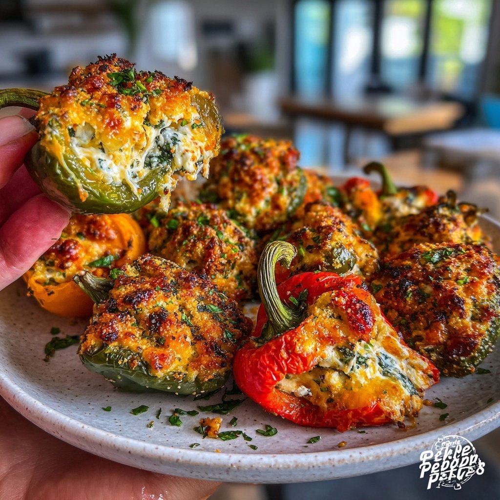 Stuffed Mini Peppers with Feta