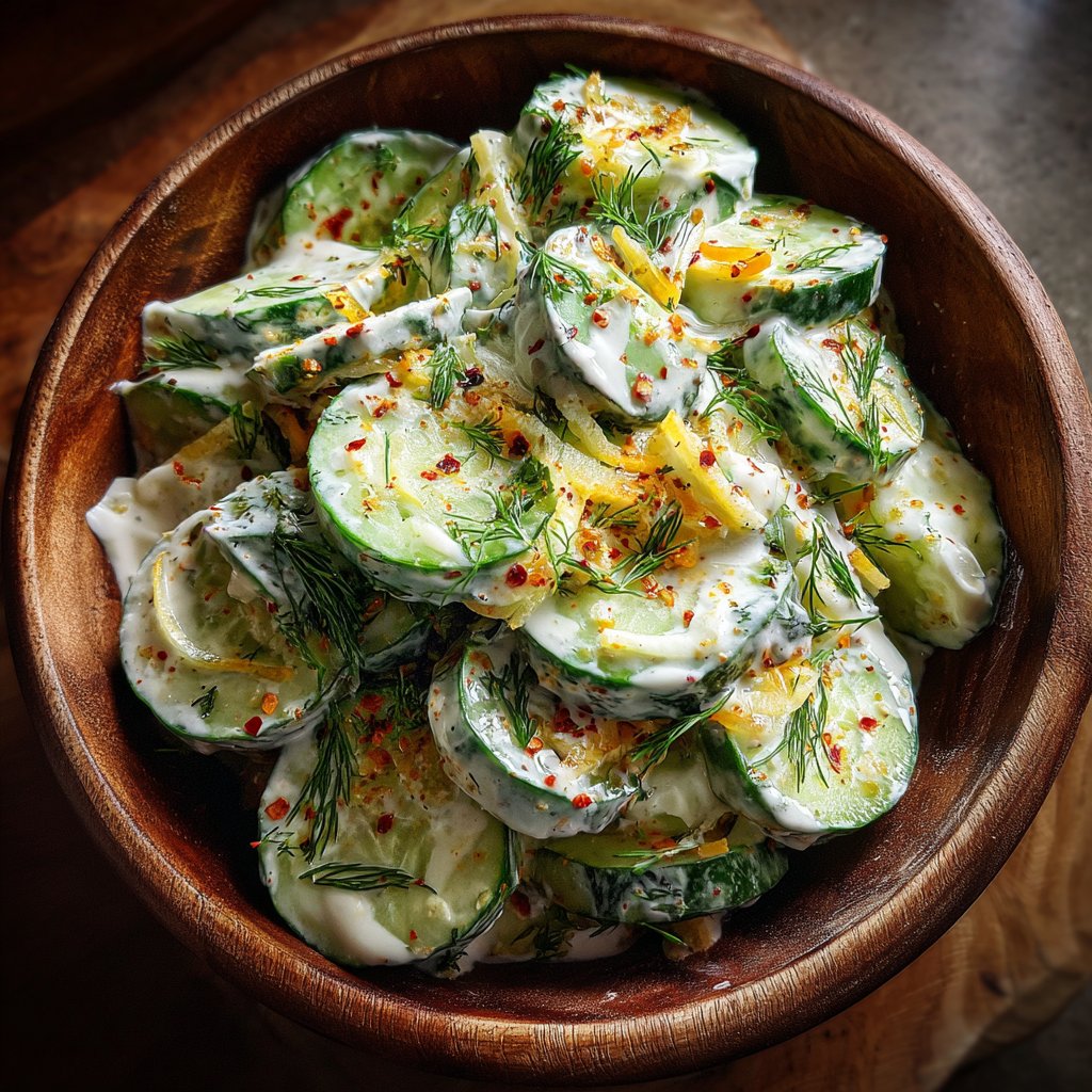 Creamy Cucumber Dill Salad