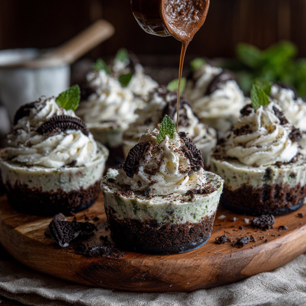 No-Bake Mint Oreo Cheesecake Cups