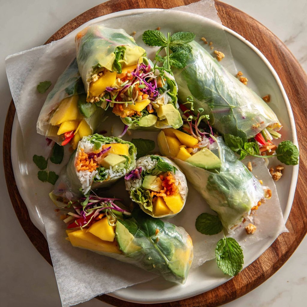 Mango Avocado Spring Rolls