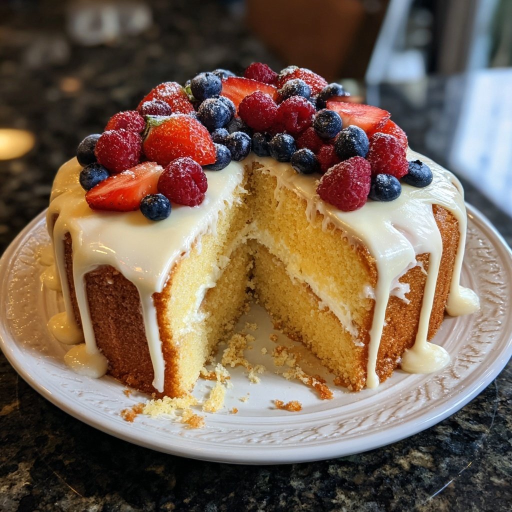 Dessert Vanilla Sponge Cake