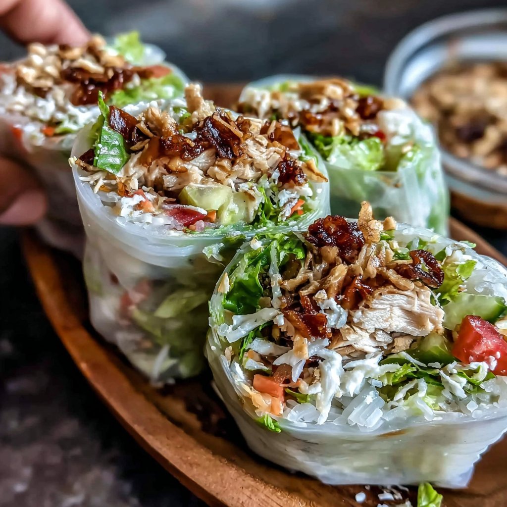 Asian-Inspired Turkey Salad Wraps